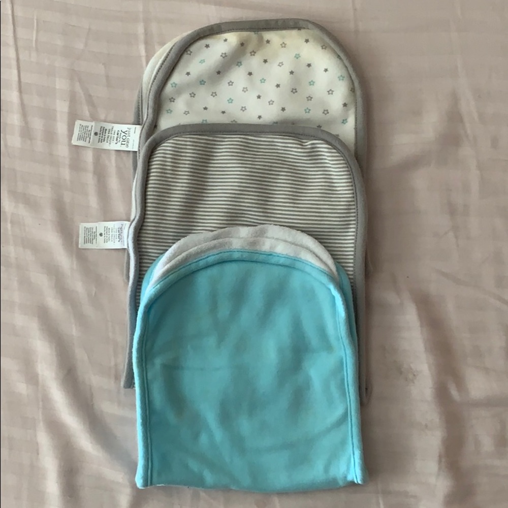 Bundle of 3 Baby burb cloths